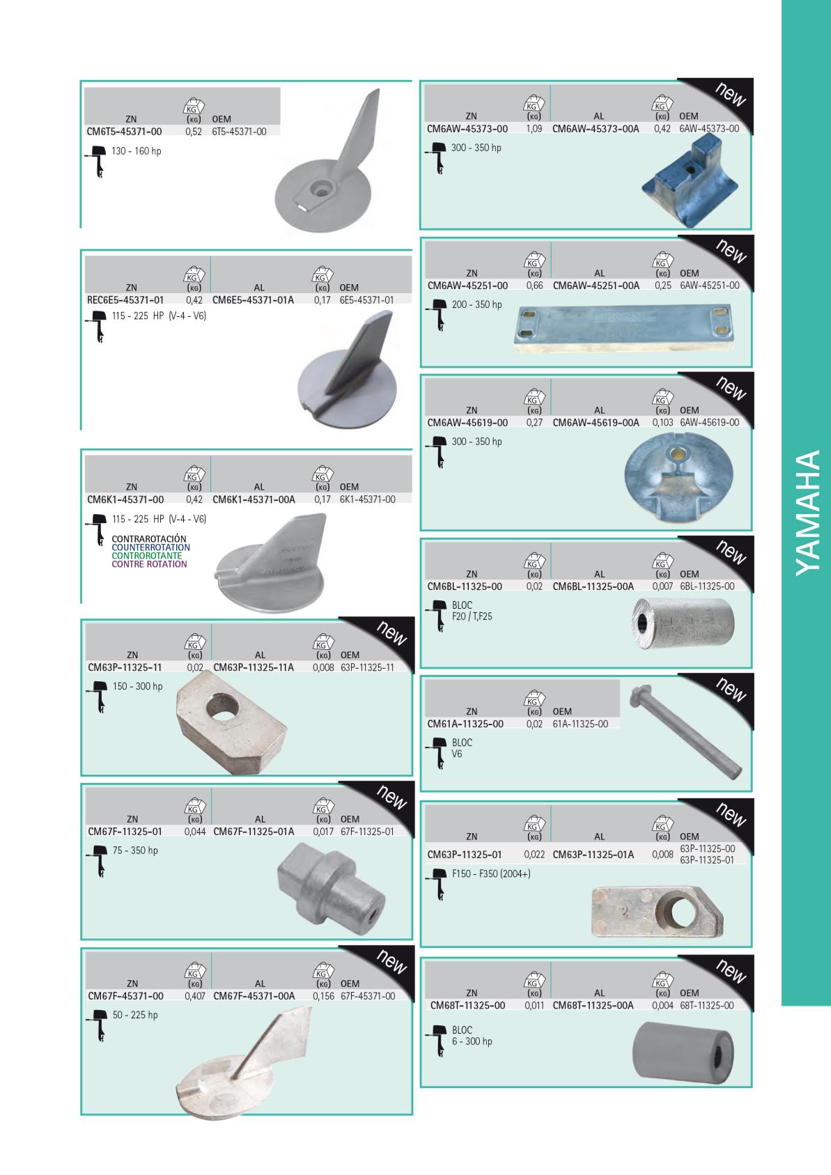 Yamaha Deniz Motoru Tutya Anode Tutya Kit 4 Yamaha Deniz Motoru Tutya Anode Tutya Kit