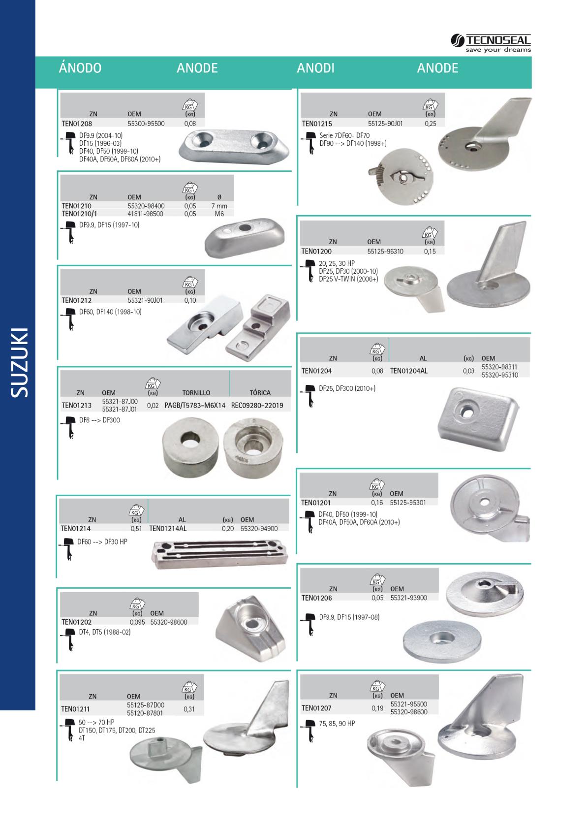 Suzuki Deniz Motoru Tutya Ve Anode 2 Suzuki Deniz Motoru Tutya Ve Anode