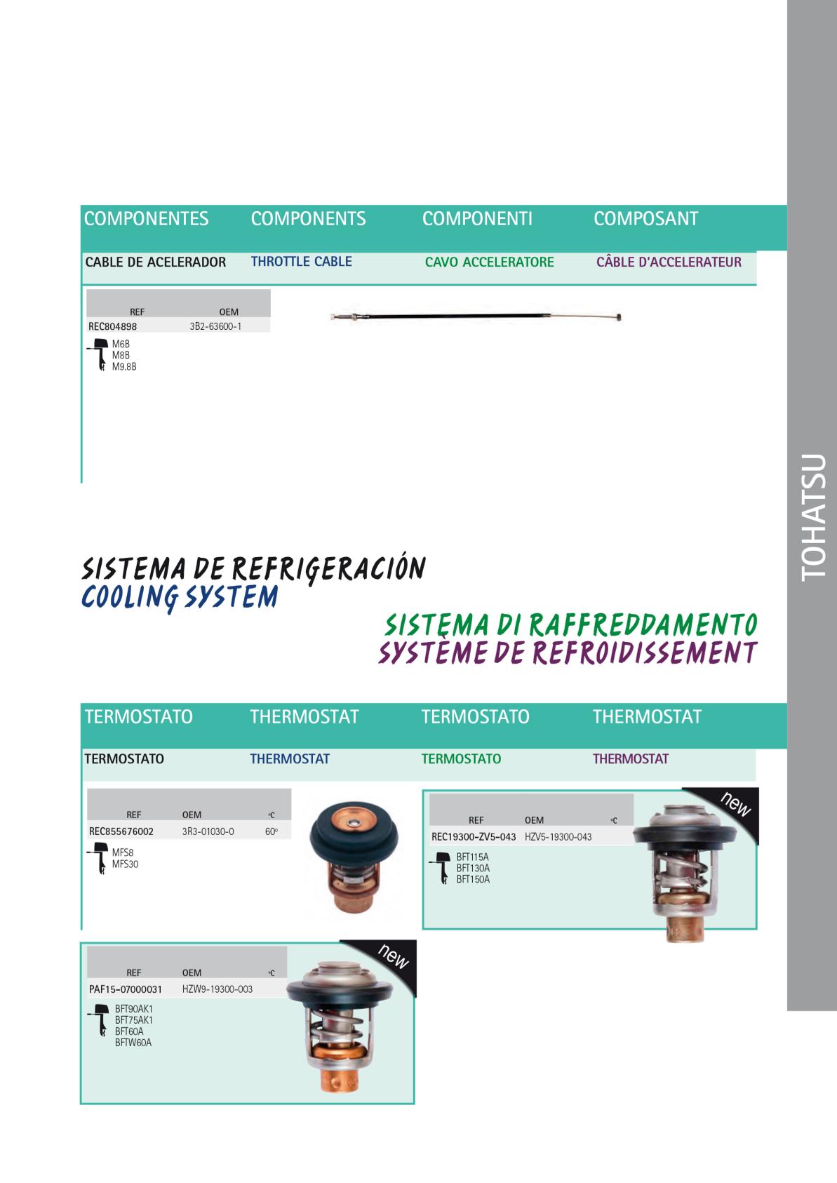 Tohatsu Deniz Motoru Termostat 1 Tohatsu Deniz Motoru Termostat