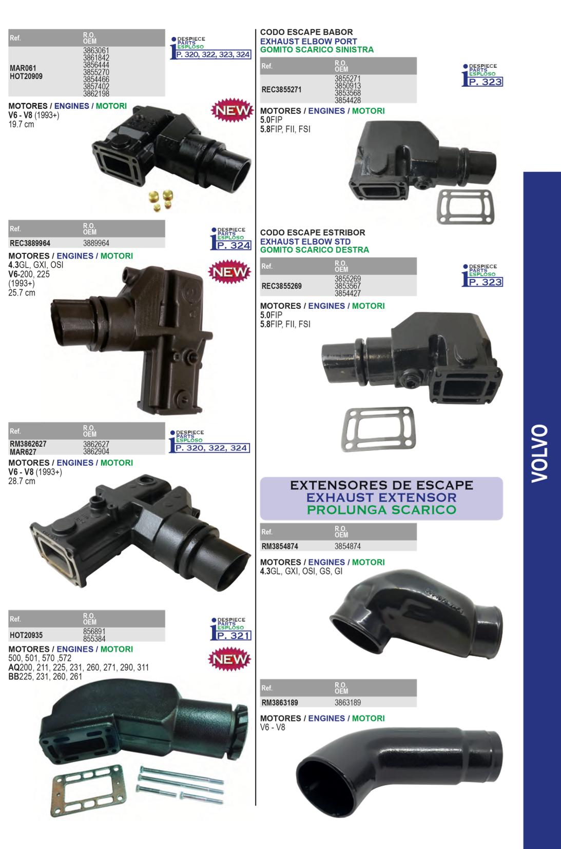Volvo Penta İçten Takma Deniz Motoru Manifold 4 Volvo Penta İçten Takma Deniz Motoru Manifold